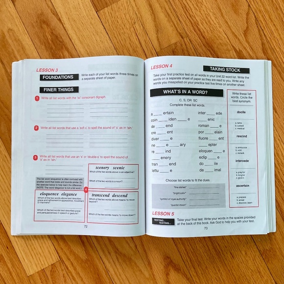 Christian Liberty Press Building Spelling Skills book 6 with answer key - Picture 4 of 5